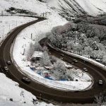 بارش پراکنده برف و باران در جاده‌های کوهستانی استان مرکزی