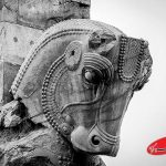 سردیس بزرگ «سر گاو» تخت جمشید در شیکاگو